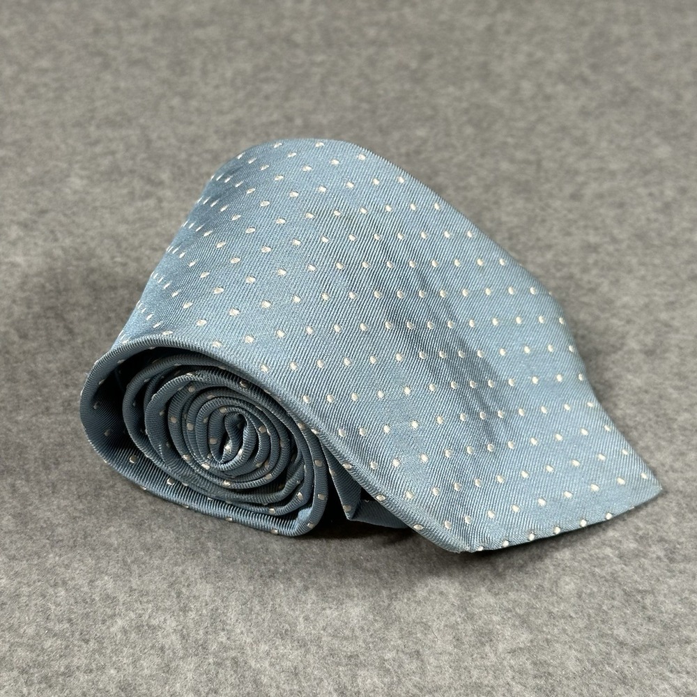 Brooks Brothers 346 Blue Polka Dot Silk Tie Classic Business Necktie 60x3.6in